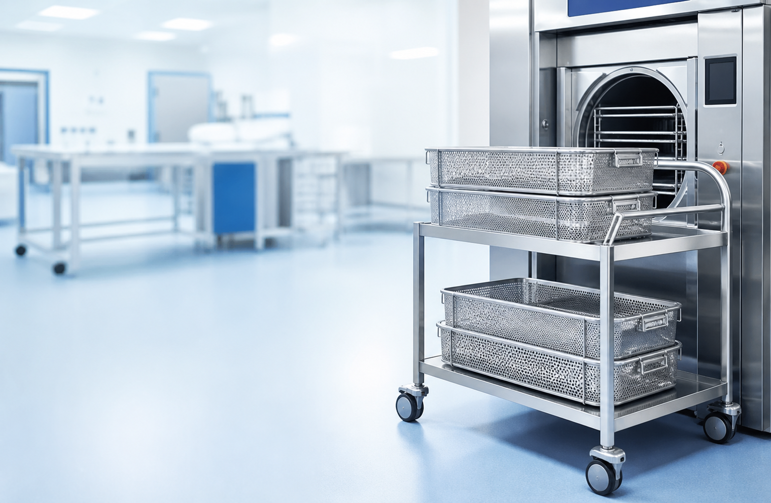 Hareketli Sterilizasyon Sepeti
