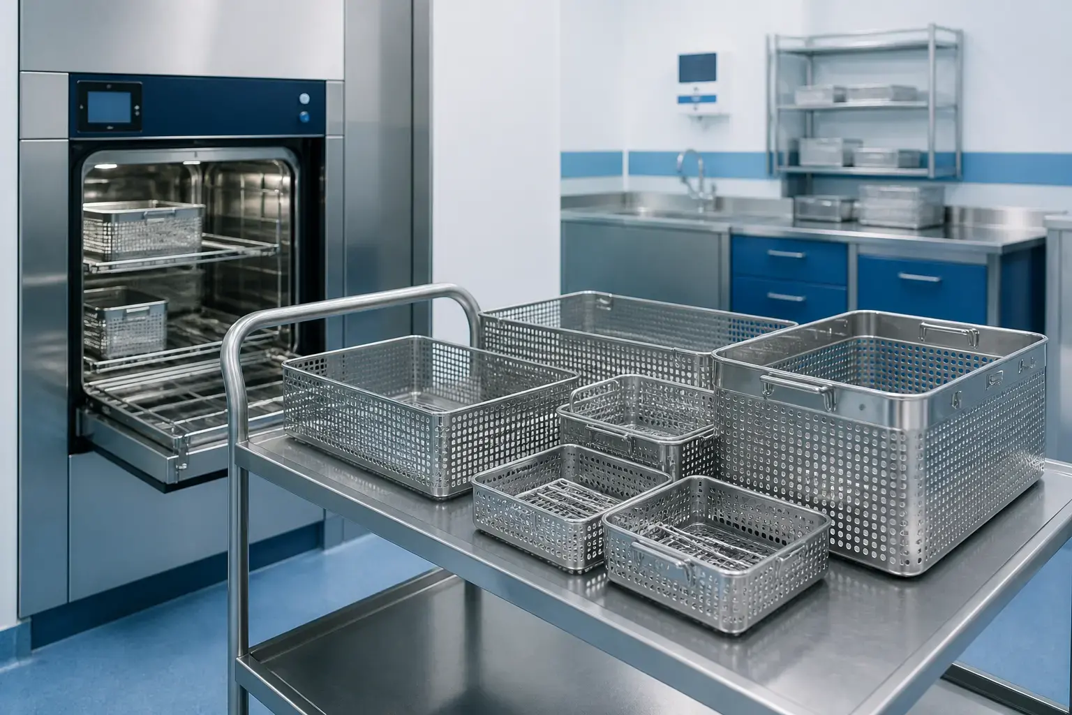 Yıkama ve Sterilizasyon Sepetleri